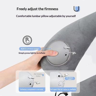 U-Shaped Comfortable Self-Inflating Air Pillow Neck Support Inflatable Airplane Travel Neck Pillow Inflatable Sleeping Pillow