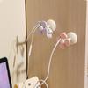 Desk Cable Clip Management Cartoon Flower Cable Management Charging Cable Keeper For Desk Car Home 4-in-1 Silicone Clip For Desk