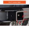 Ac29-For Pickup Truck Car SUV Trailer Hitch Accessories, 2" Heavy Duty Metal Emblem Guard Tow Hitch Cover Black