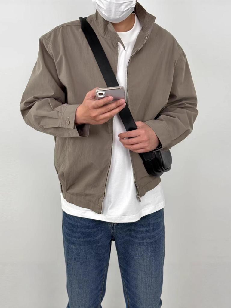 2025 Spring/Autumn Japanese Retro Loose Casual Plain Color Workwear Jacket