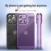 Electroplated Heat Dissipation Phone Case for iPhone 14 Pro Max and 13 with Lens Protection (16 Grid)