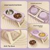 Anti-flip Pet High Footed Bowl Non-Slip Elevated Pet Feeder Bowl  Pet Supplies