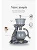 2025 High-End Automatic Glass Tea Set with Magnetic Teapot and Kung Fu Cups