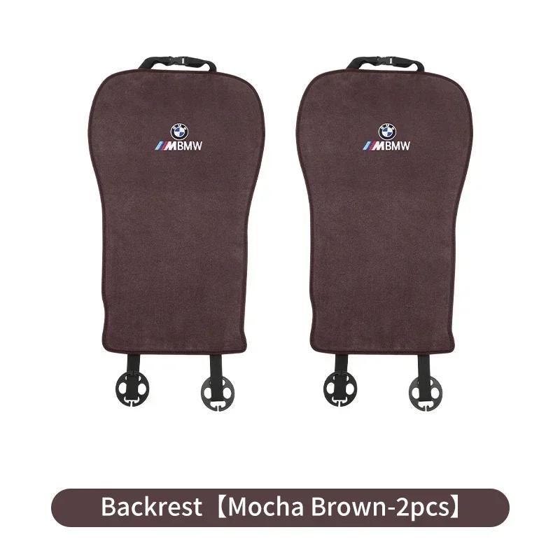 -Winter Autostoelhoes Suede Warm Voor- en Achterbankkussen Beschermer Accessoires Voor BMW 3 5 Serie X1 X3 X5 G30 G20 F48 G01 G05