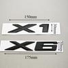 3D ABS Car Styling Letters Rear Trunk Auto Decals Logo X1 X6 Sticker Emblem For BMW X1 X6 E84 E71 Exterior Accessories