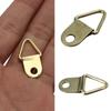 50 Stück / Packung Gold Messing Dreieck Po Bilderrahmen Wandhalter Haken Aufhänger Ring