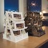 Dekoratives Riesenrad-Design Fotohalter für 12 Fotos Mit leicht austauschbarem drehendem Bilderrahmen Geschenk
