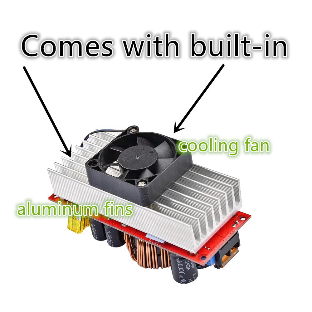 1800W 40A DC-DC Boost Converter Step Up Power Supply Module 12-60V To 13-90V Adjustable Voltage Charger
