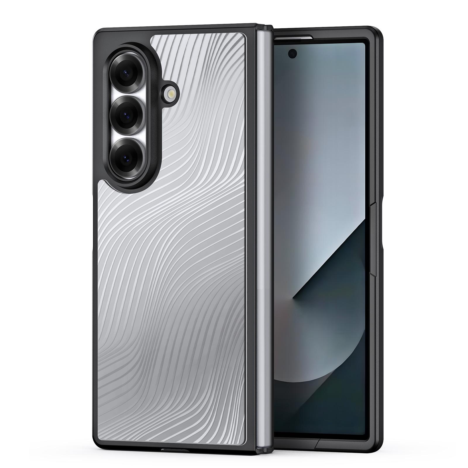 

For Samsung Galaxy Z Fold7 5G Case DUX DUCIS Aimo Series TPU+PC Matte Drop-proof Phone Cover (REACH Certification) Black
