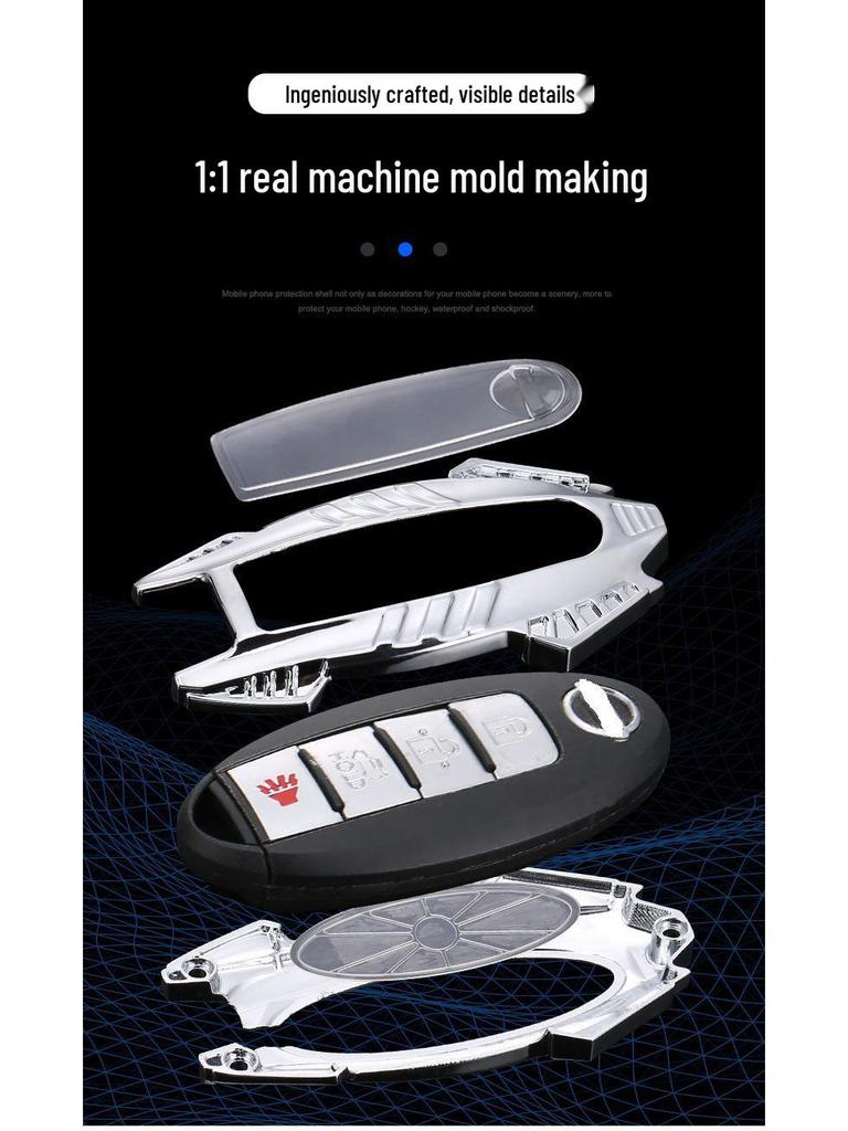 Infiniti Key Case for Q50L, Q70L, Old Models, QX50, QX60, Q60 - Button Car Key Bag