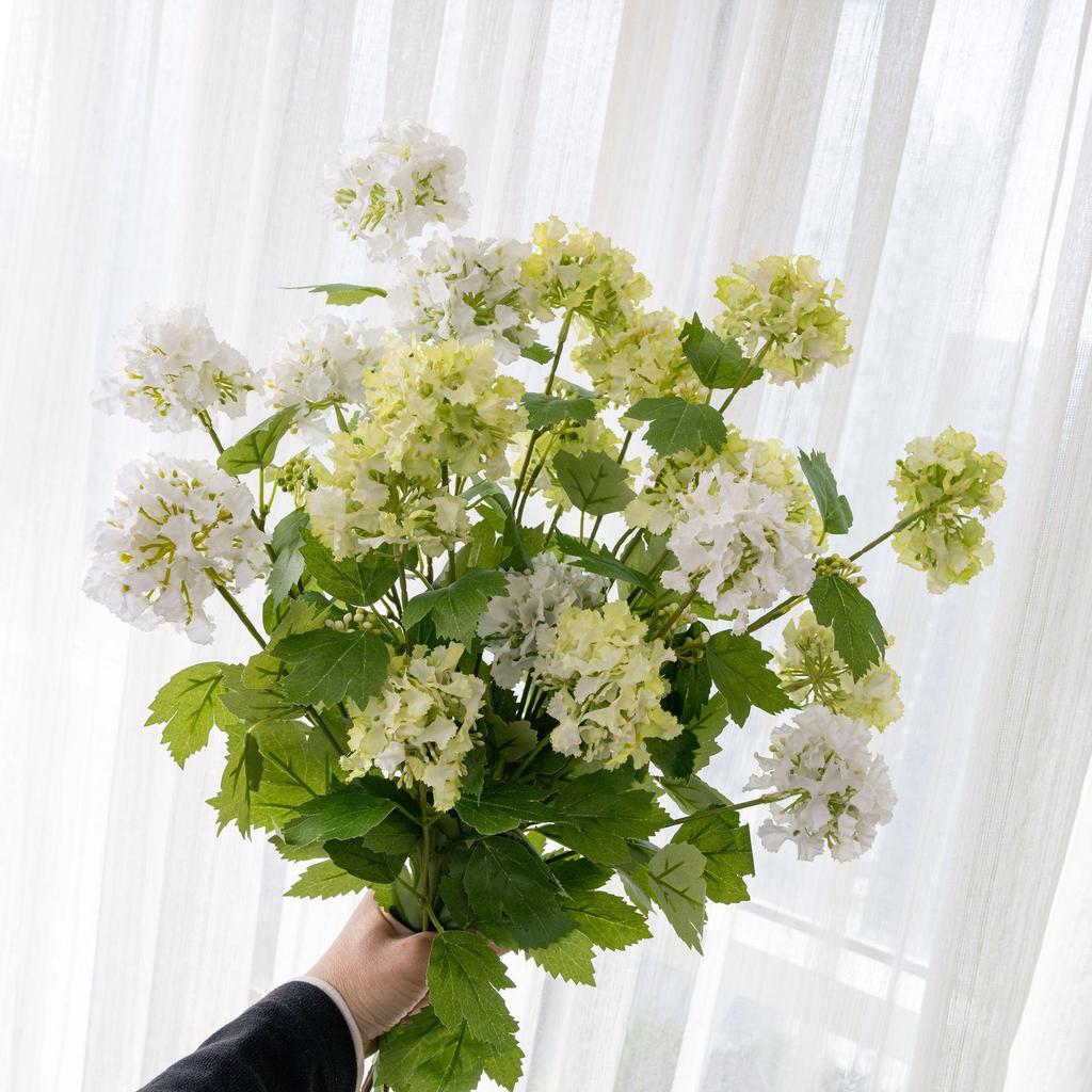 Milk-Flavored Cloud Hydrangea Artificial Flowers for Green Plants and Wedding Crafts INS Decoration
