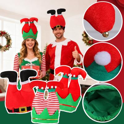 Christmas Twinkles Toe Hat Striped Red/ Christmas Celebration Costume Party Accessories Props And Party Supplies For Plays, Festivals, Photo Shoots