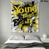 YB Wall Hanging Printed Fabric Blanket Decorative Tapestries for Bedroom Living Room Home Decor