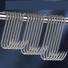 20pcs Heavy Duty S Shaped Butcher Hooks Sharp Tip Metal Hangers for Meat Sausages Hanging Home Grilling 