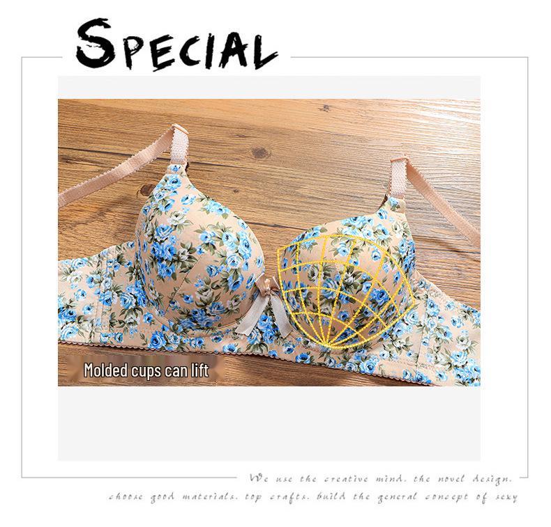 Wireless Large Size Fashion Adjustable Underwire Bra for Women