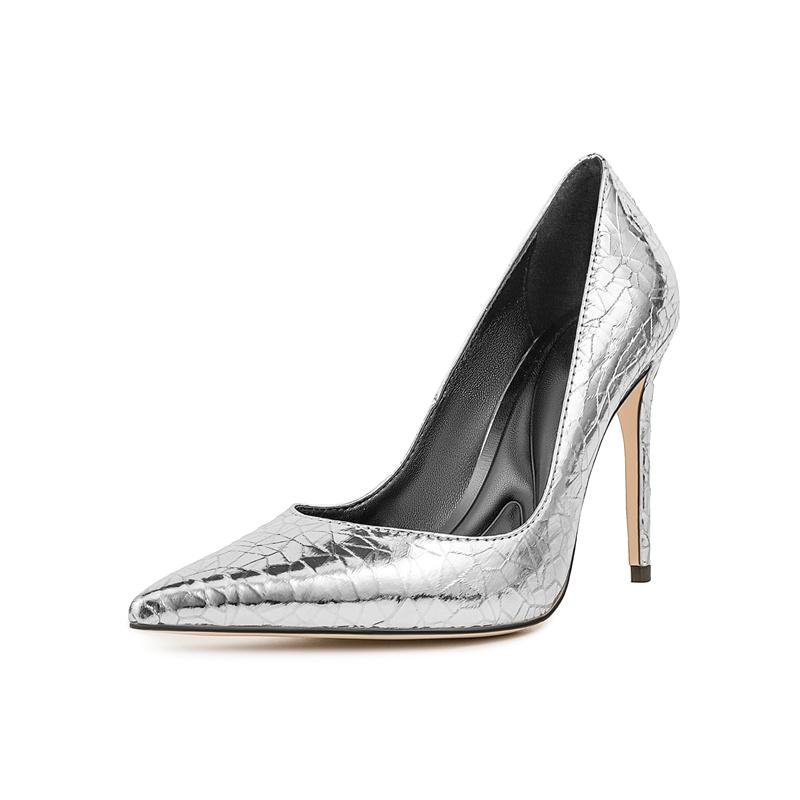 Fashion New Fashion Minimalist Commuting 10cm High Heels Shose Spring Autumn Shallow Mouth Pointed Sexy Women Single Shoes Size 35-47