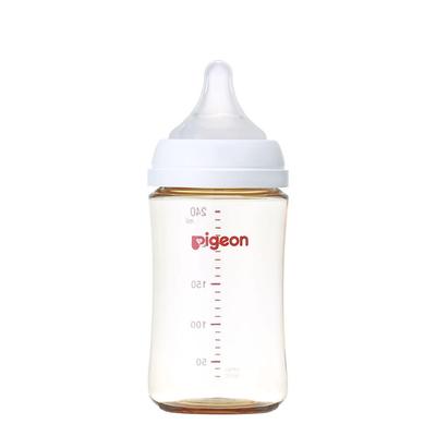 Pigeon Stillen für Babys ab 3 Monaten, hergestellt aus für medizinische Einrichtungen geeignetem, leichtem und Flasche, 240 ml, abwärts, hochwertigem Kunststoff,