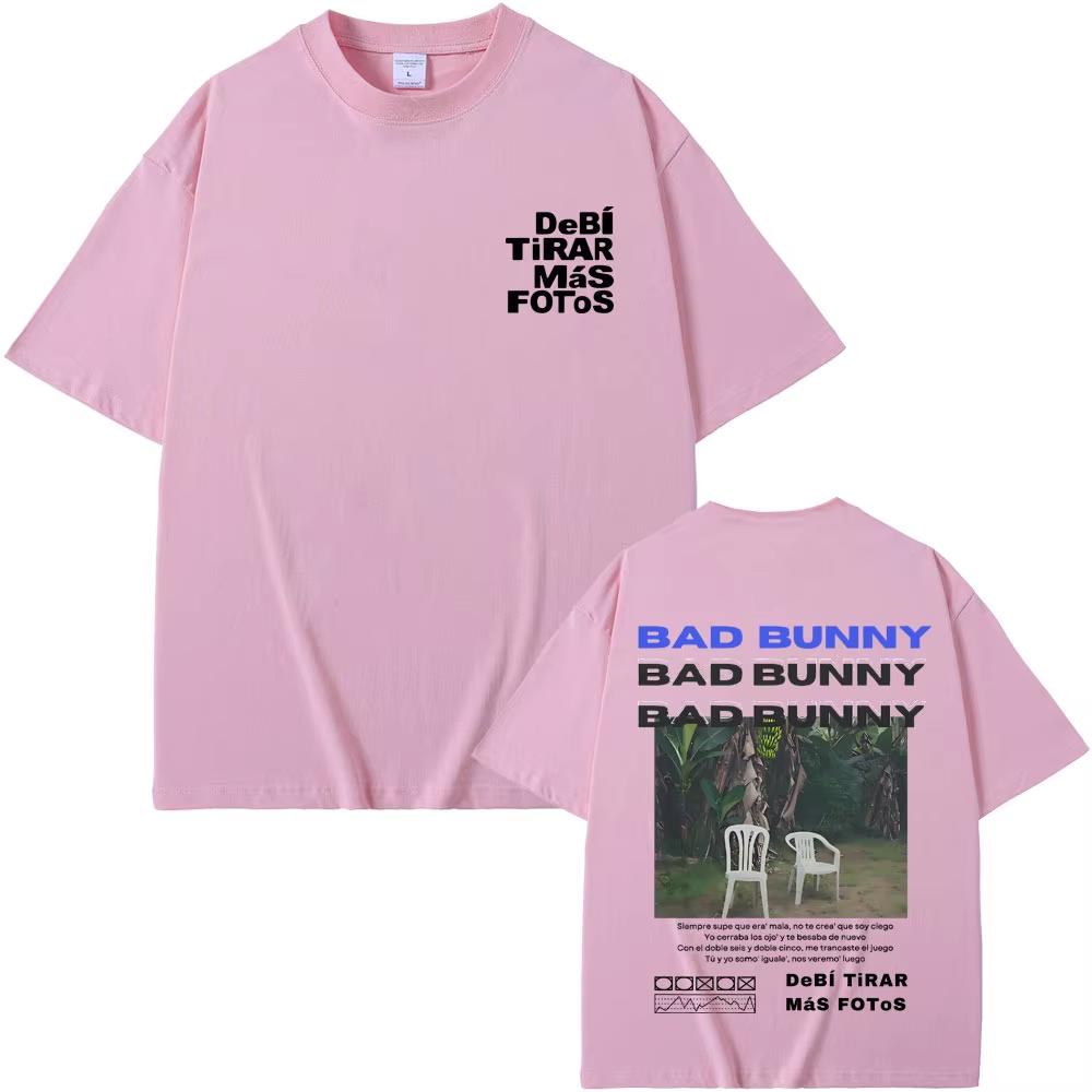 2026 Famous Rapper Bad Bunny Tshirt DeBi TiRAR MaS FOToS DTMF Graphic Tshirt Unisex Unisex Fashion Hip Hop Retro Tees Unisex