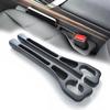 2 Pack No Drop Car Seat Gap Filler Guard, Stopper/Catcher To Fill The Gap Between Seat And Console Black Car Crevice Inbetween Blocker Plug Space Pad