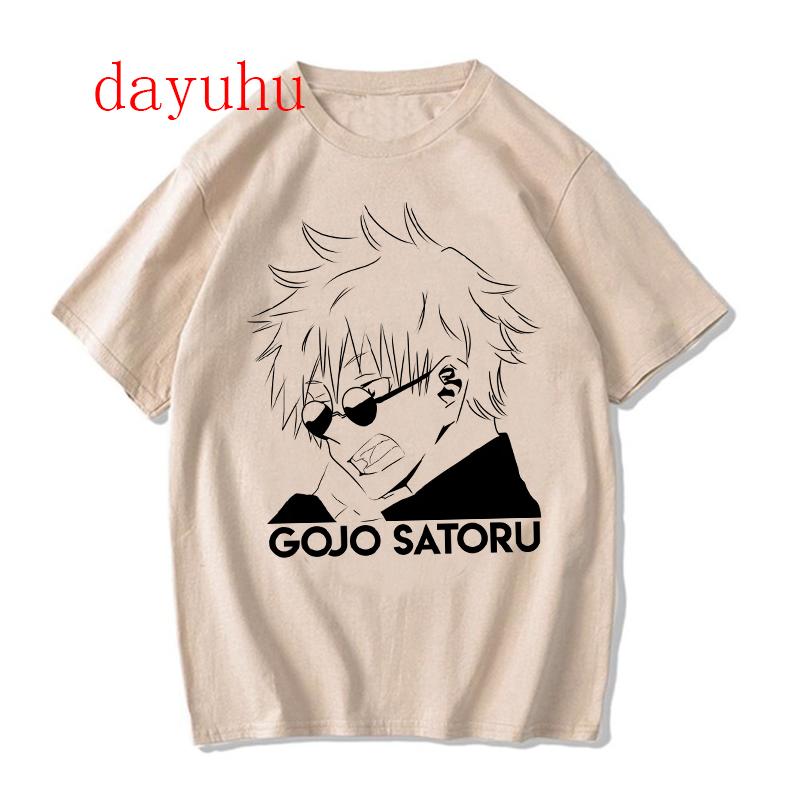 Harajuku Tshirt Unisexga Japanese Anime Jujutsu Kaisen T Shirt Gojo Satoru Tops Yuji Itadori Graphic Tees Cool Unisex Tshirt