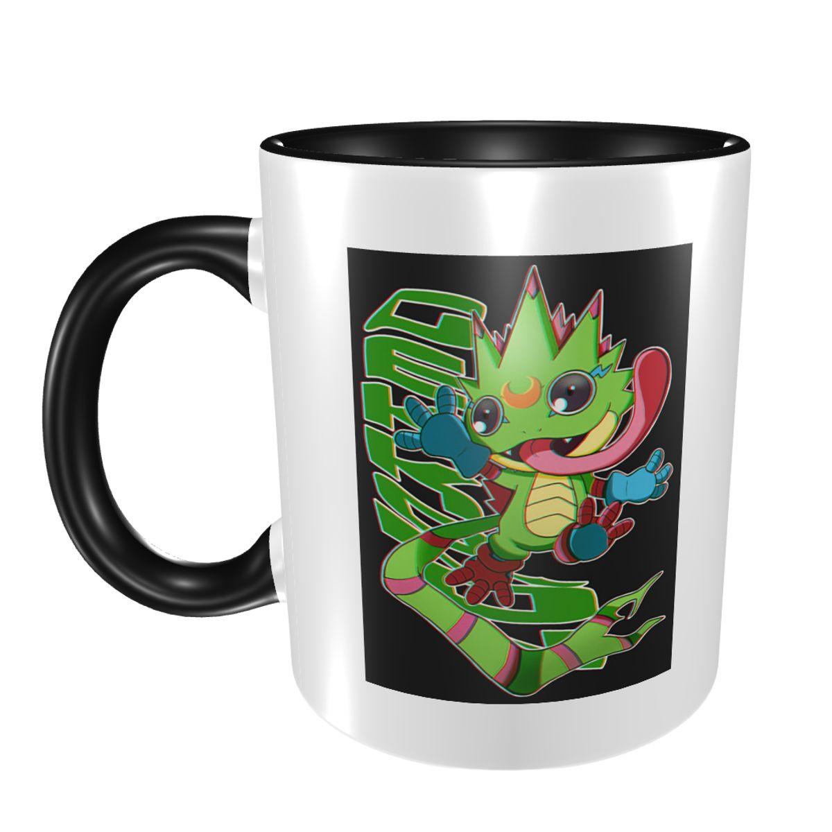 Digimon Gekkomon Mug Funny Ceramic Coffee Cups Tea Mugs Milk Cup Drinkware Gifts for Woman Man One Size