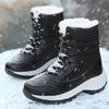 Women Boots Waterproof Heels Boots For Winter New Tren Platform Ankle Boots Keep Warm Snow Shoes Plush Outdoor Short Boots