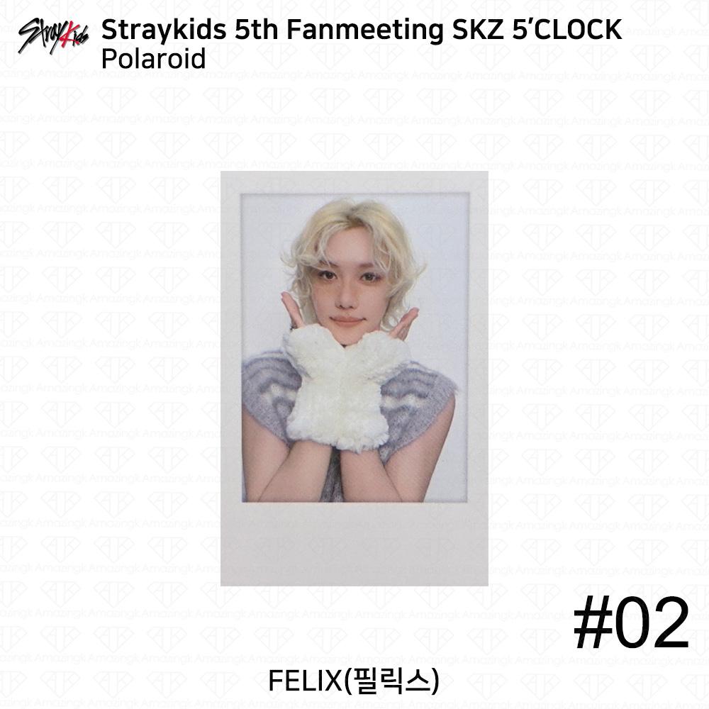 Stray Kids 5th Fanmeeting SKZ 5'CLOCK Official MD Tin Case Polaroid KPOP K-POP