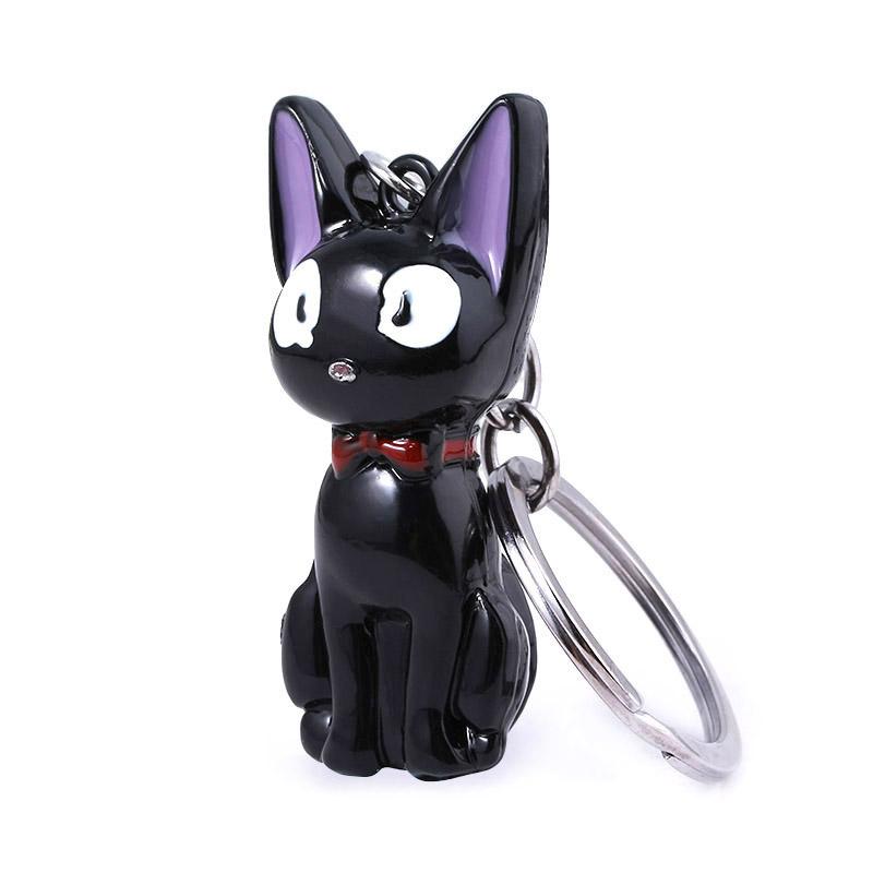 Anime Cute Black Cat Keychain Cartoon Cosplay Home delivery Props Pendant Keyring Wen Women Backpack Jewelry Accessories Gift