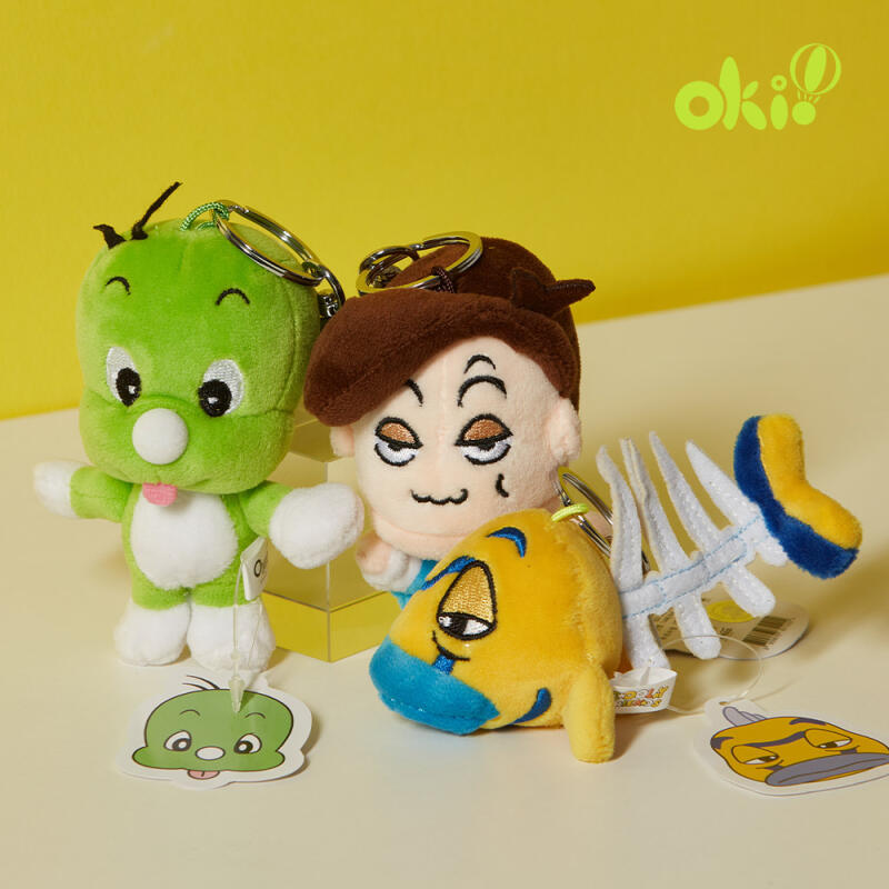Baby Dinosaur Dooly Gogildong Thornfish Bag Hook Keychain Dooly