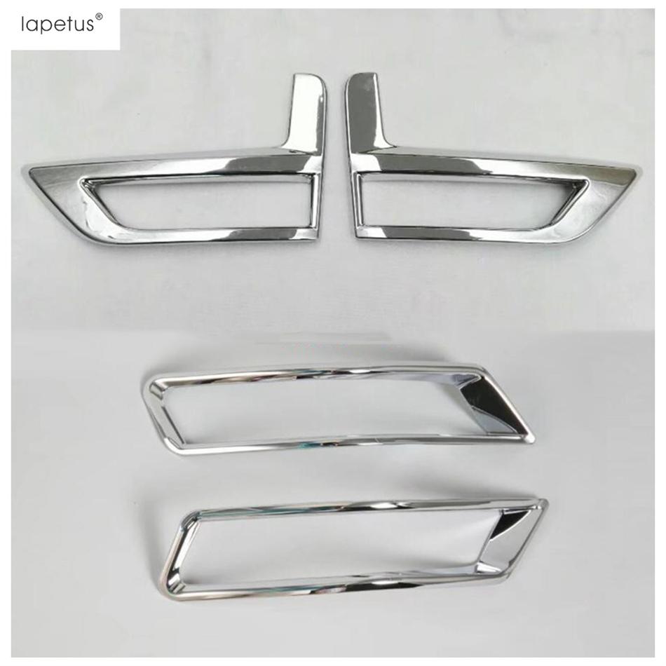 Car Front Rear Fog Lights Lamps Eyebrow Frame Decoration Cover Trim Accessories For Nissan X-Trail X Trail T32 Rogue 2017 -