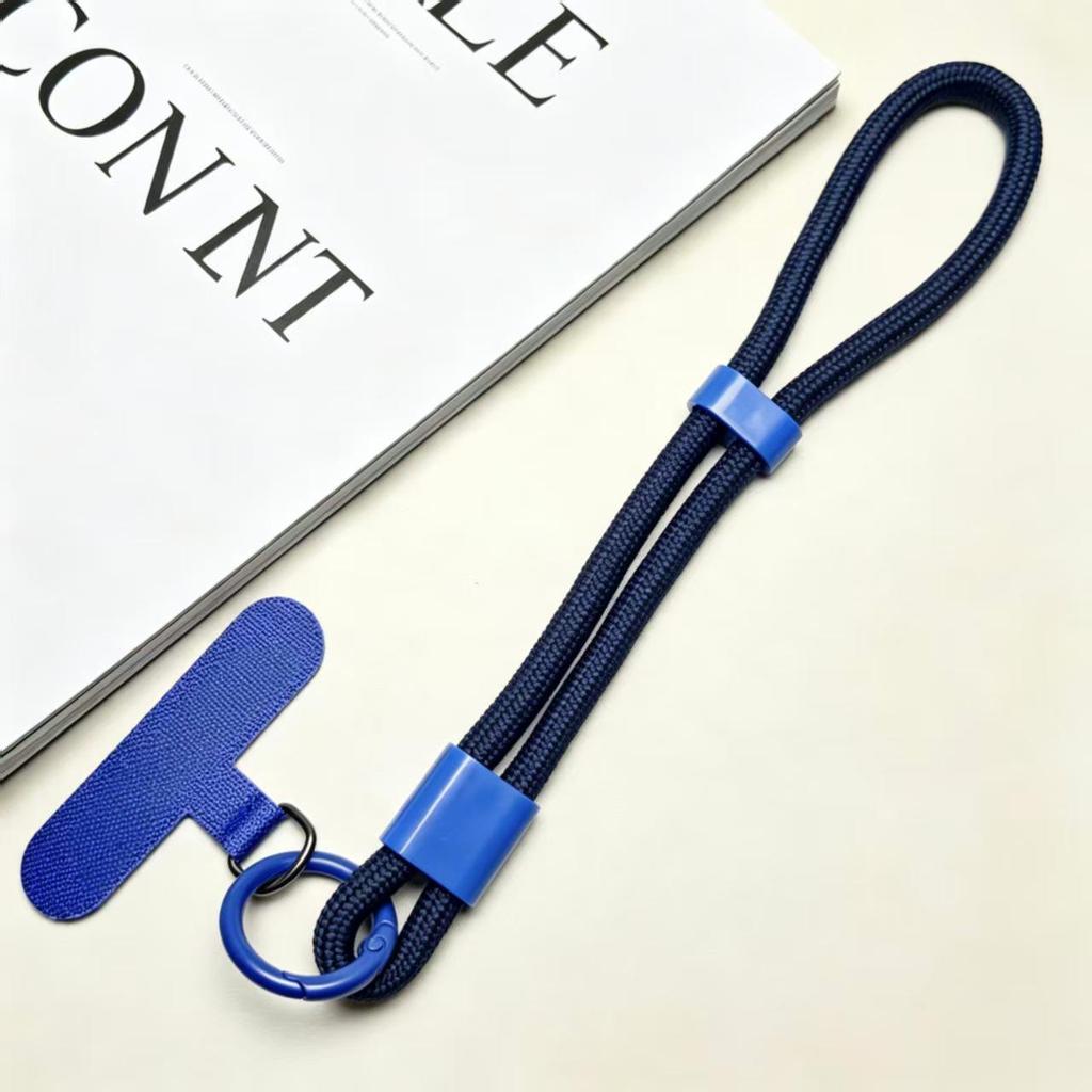 Adjustable 6mm Braided Anti-Drop Mobile Phone Wrist Strap with Self-Locking and Multi-Color Options