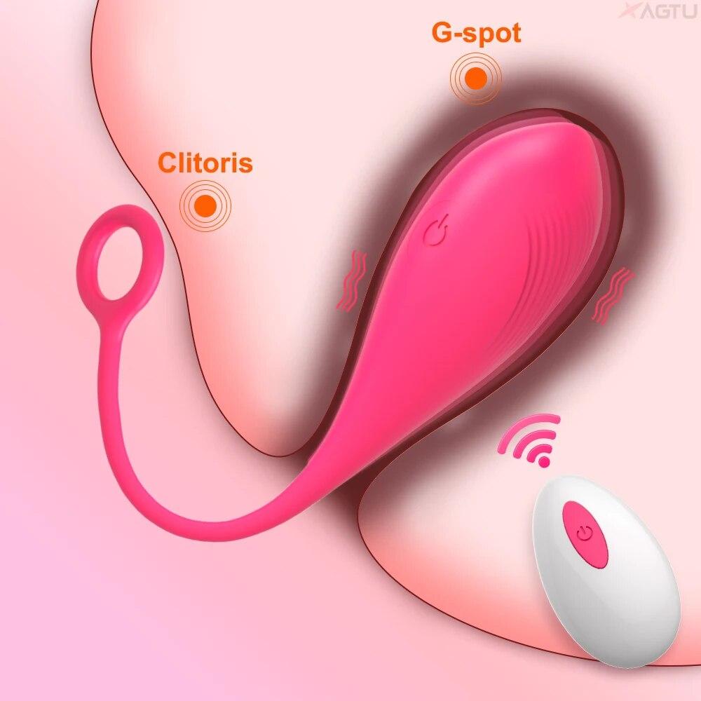 Vibratore con telecomando senza fili, stimolatore del punto G del clitoride femminile, uovo vibrante dell'amore, prodotti per adulti, giocattoli sessuali per donne, mutandine