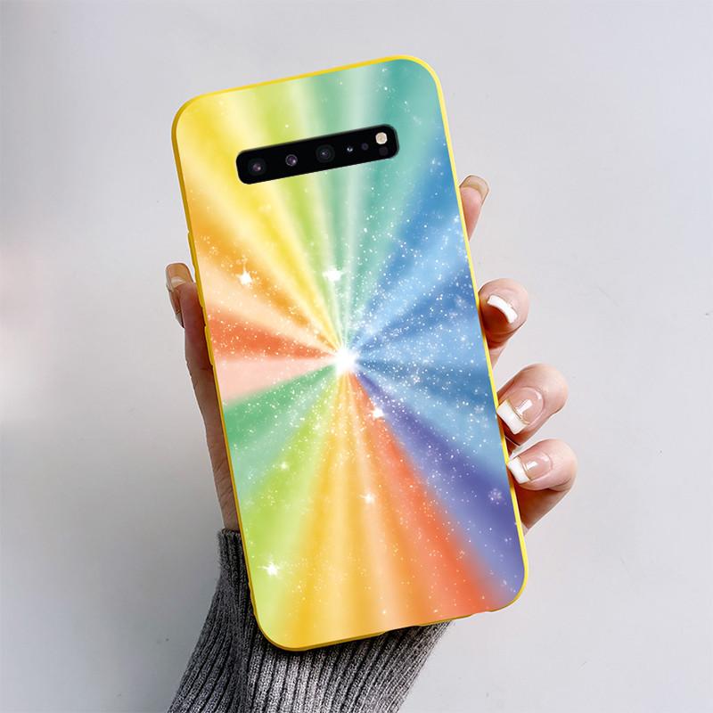 For Samsung S10 5G Case Cute Cartoon Soft Silicone Matte Slim Protective Phone Cover For Samsung Galaxy S10 5G G977N Case Coque