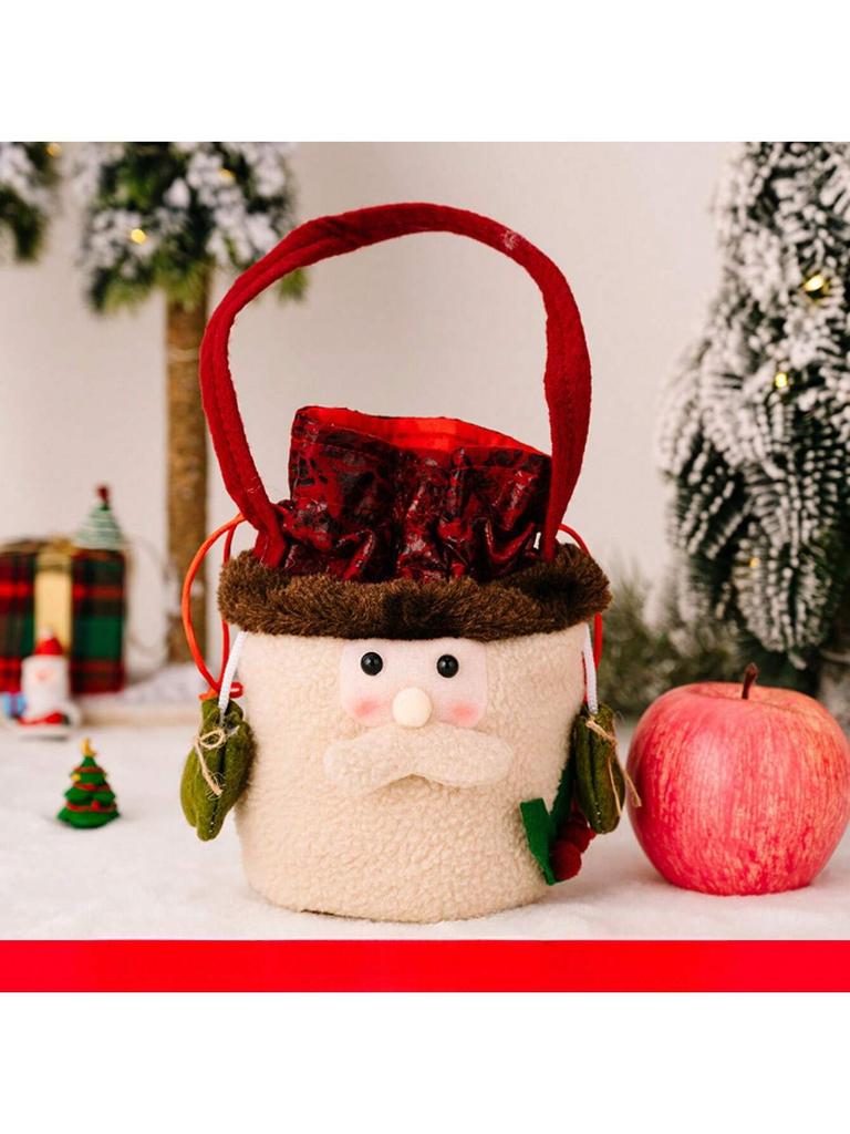 1Pc New Christmas Decorations Christmas Apple Bags Children's Holiday Candy Gift Bags Christmas Eve Creativity