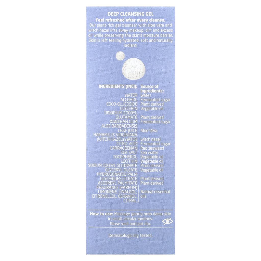 Weleda Deep Cleansing Gel, Aloe Vera and Witch Hazel, 150ml (5 fl oz)