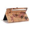 For Samsung Galaxy Tab S9 Wallet Case Map Pattern PU Leather Protective Tablet Cover