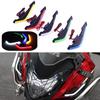 2Pcs Motorcycle Front Side Spoiler Winglets Aerodynamic Wing Set Fixed Wind Wings with LED Light Adhesive Decoration Sticker