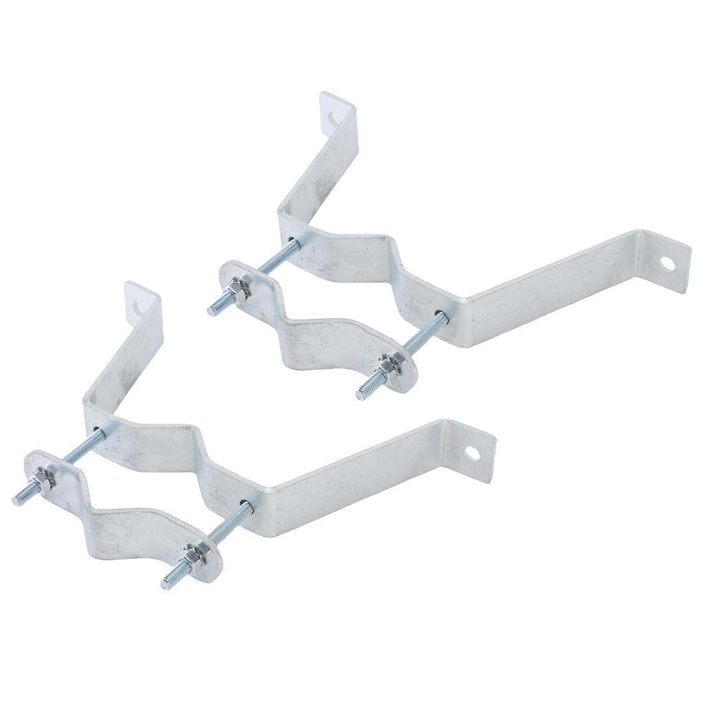 Heavy Duty TV Antenna Mast Brackets Adjustable Wall Mount Antenna Mast Clamp for Flagpoles Chimneys Pipelines Most Poles