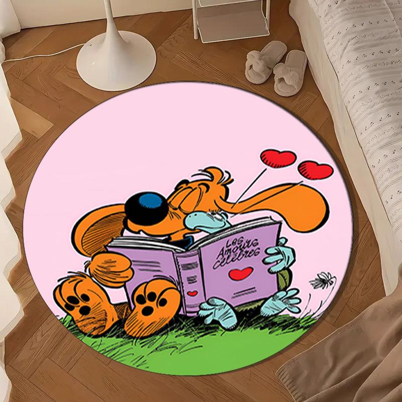 Kiss Boule Adventure Round mat, Anti-slip Circle Carpet Chair rug For livingroom,Bedroom, doormat home decor Gift Christmas Gifts