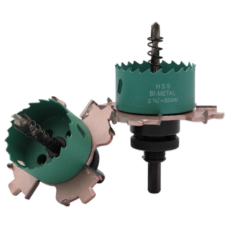 Hole Saw Cutter H.S.S Drill Bit Woodworking Hole Cutter with High Precision Cutting Teeth for Downlight Gypsum Board