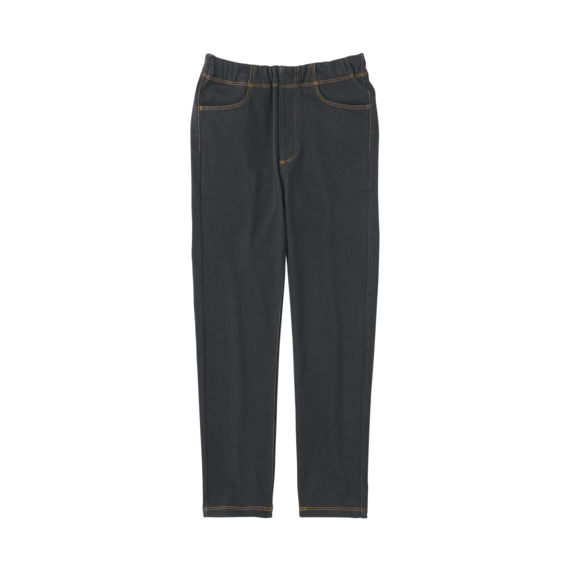 

MUJI Leggings Jersey Denim Style Leggings Pants Unisex Children CB1H8A3A Black Kids 110 (Kids)