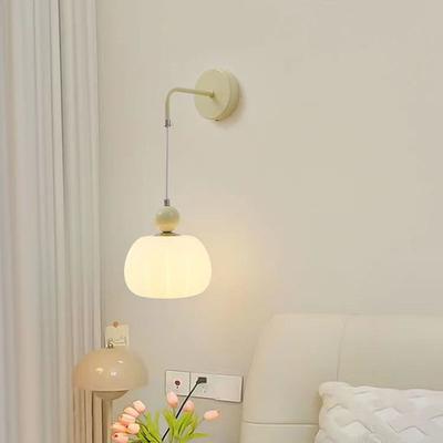 Japanischer Sahnekürbis Nordisches Schlafzimmer Nachttischlampe Wandlampe Kreatives Wohnzimmer Hintergrundwand Korridor Flur Licht