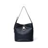 Jill Stuart Crescent One-Shoulder Bag, Women's, Crescent Metal Fittings, Elegant Work Bag, JSLH5GS1, Black