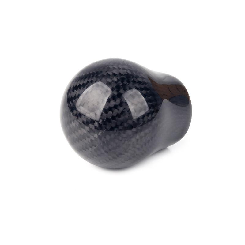 True Carbon Fiber Gear Shift Knob Manual Transmission Gear Stick Head Shifter Lever Handle With Limiter Adapter