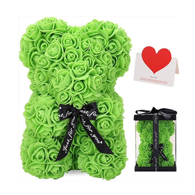 Eternal Rose Bear 25cm - Mother's Day & Valentine's Gift In Gift Box