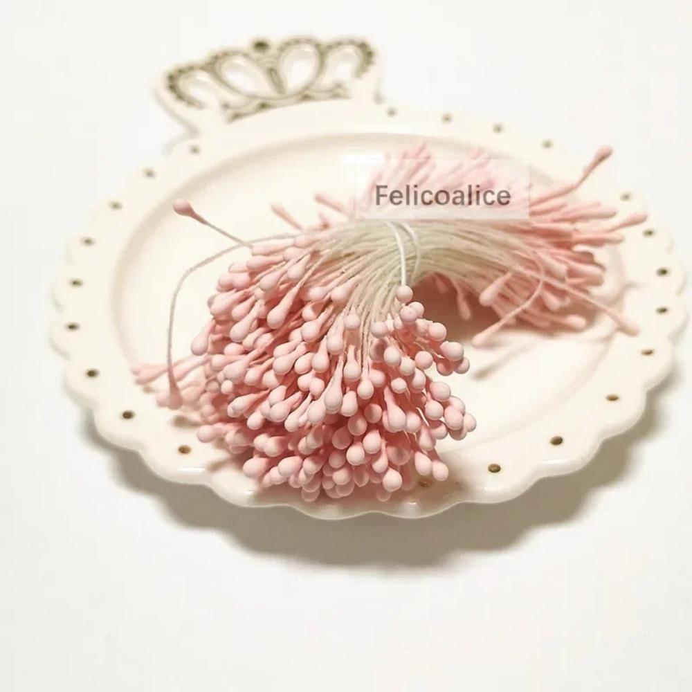 350pcs 2mm Heads Mini Flower Stamens Pistil Wedding Decoration Scrapbooking DIY Artificial Cards Cakes Flowers Accessories