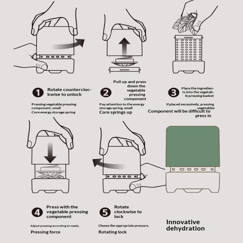 Vegetable Dehydrator Quick Cleaning Dryer Fruit And Vegetable Fruit Press Type Filter Food Strainer Filter For Vegetables Fruits