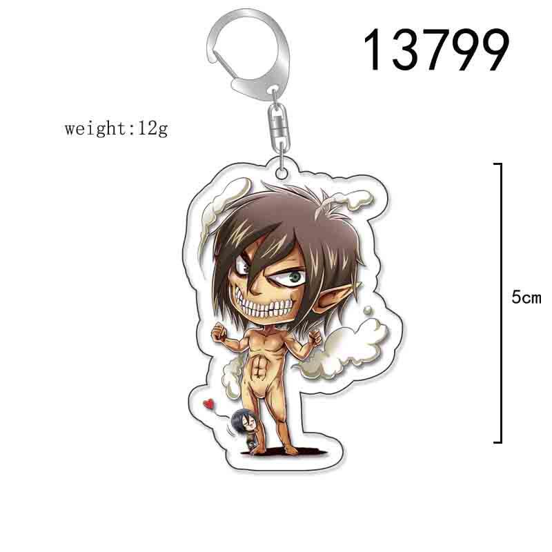 Attack On Titan Anime Acrylic Keychain Pendant - Creative Jewelry Gift