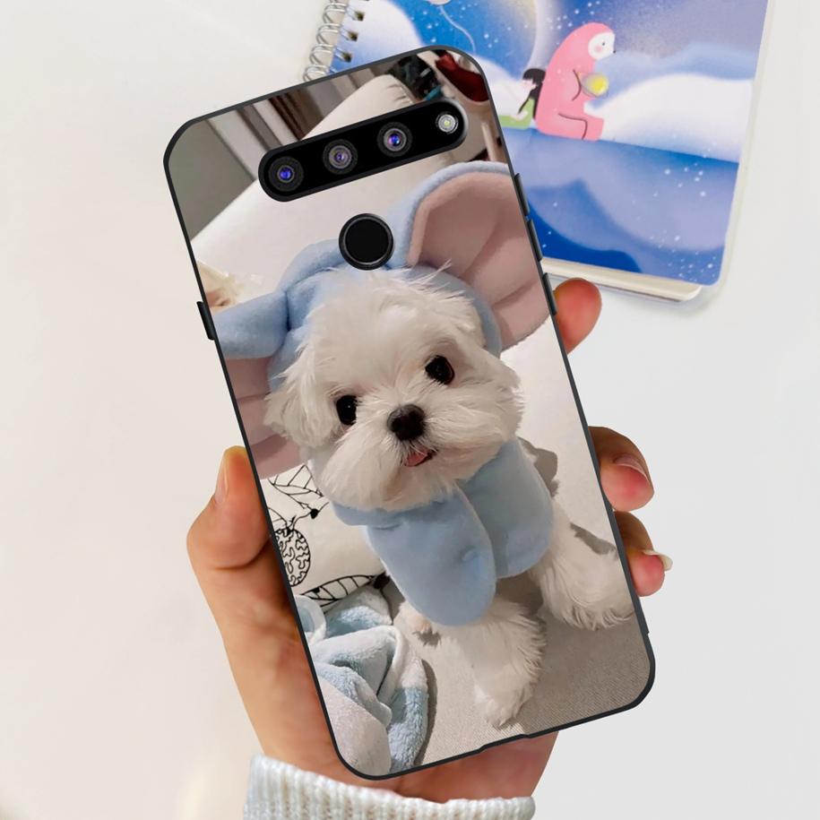 For LG V50 ThinQ 5G Case LM-V500EM Phone Cover Fashion Flower Butterfly Soft Silicone Back Cover For LG V40 V50s Thinq 5G Bumper