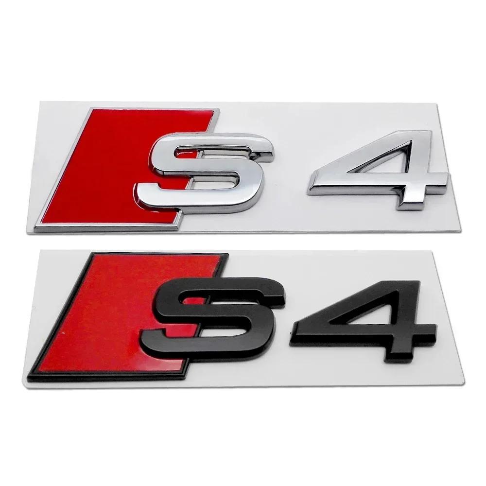 ABS Car Trunk Emblem Sticker for S Sline RS6 RS8 S3 S4 S5 S6 S8 RS3 RS4 RS5 Logo SQ3 SQ7 A3 A5 A8 Rear Tail Badge Accessories